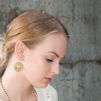 Thumbnail for 14 Karat Gold Plated Brass Cultured Freshwater Pearl Fashion Earrings