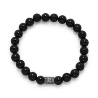 Thumbnail for Black Onyx Bead Fashion Stretch Bracelet