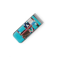 Thumbnail for Stainless Steel Multi-Color Imitation Stone Money Clip