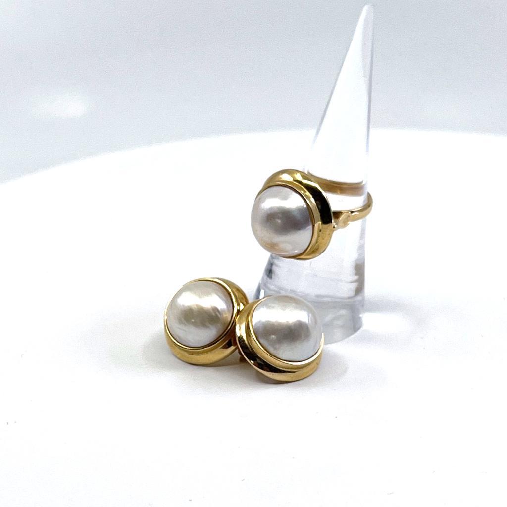 PEARL YELLOW GOLD MABE