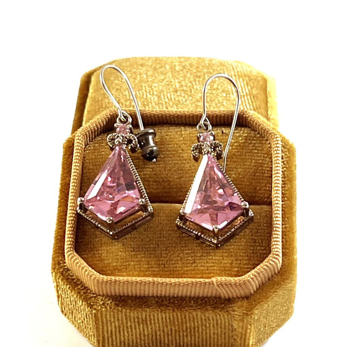 PINK ZIRCONIA EARRINGS