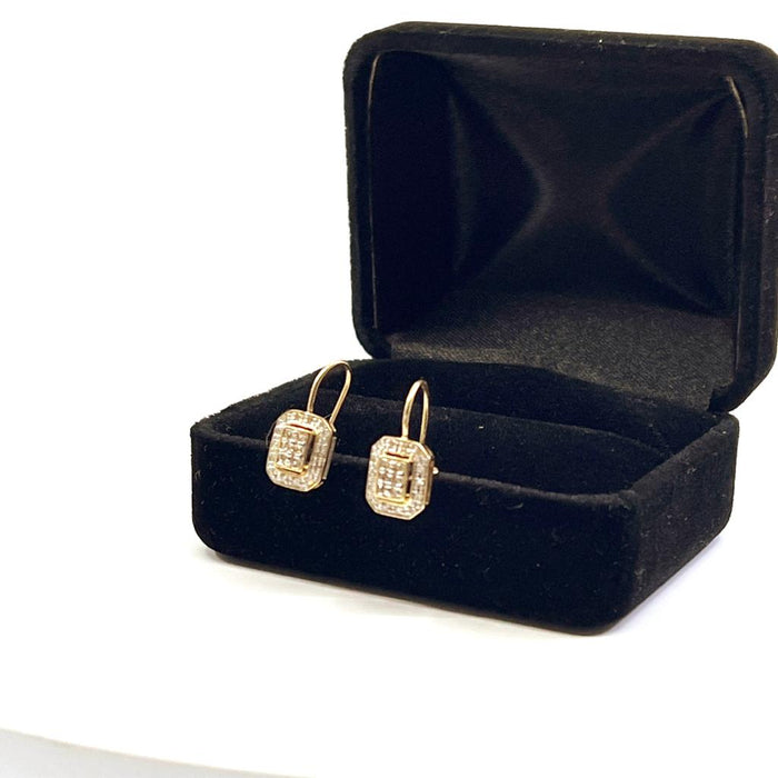 DIAMOND HALO EARRINGS