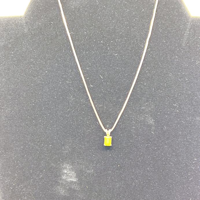 PERIDOT EMERALD SHAPED NECKLACE