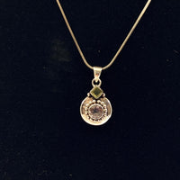 Thumbnail for AMETHYST AND PERIDOT SNAKE NECKLACE