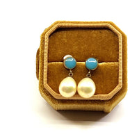 Thumbnail for PEARL DROP SHPAED EARRINGS IN SILVER