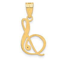Thumbnail for 14Karat Diamond Script Letter S Initial Pendant