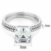 Thumbnail for Chianti Bloom CZ Wedding Ring Set