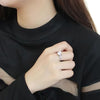 Thumbnail for Chianti Bloom CZ Wedding Ring Set