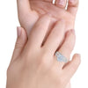 Thumbnail for Cortona Soul Floral Halo  CZ Wedding Set