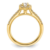 Thumbnail for 14ky Lab Grown Diamond SI1/SI2, G H I, Complete Engagement Ring