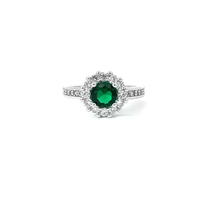 Thumbnail for Bella Birthstone Engagement Ring in Green