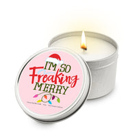 Thumbnail for Im So Freakin Merry 5.5 oz Soy Blend Travel Candle Tin