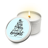 Thumbnail for May Your Days be Merry and Bright 5.5 oz Soy Blend Travel Candle Tin