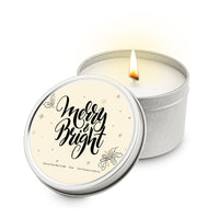 Thumbnail for Merry & Bright 5.5 oz Soy Blend Travel Candle Tin