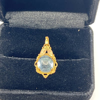 Thumbnail for BLUE TOPAZ CABACHON PENDANT