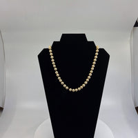 Thumbnail for Akoya pearl necklace yellow pearls