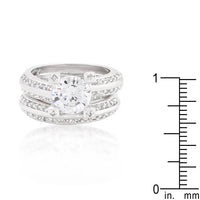 Thumbnail for The Marina 3 Piece Round Center CZ Wedding Set