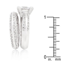 Thumbnail for The Marina 3 Piece Round Center CZ Wedding Set
