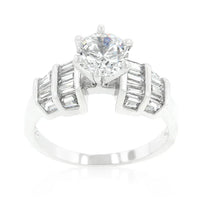 Thumbnail for 🎁 The Perugia  Round Center CZ Engagement Ring (100% off)