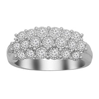 Thumbnail for LADIES RING 1/2 CT ROUND DIAMOND 10K WHITE GOLD 