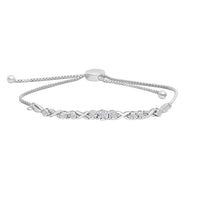 Thumbnail for LADIES BRACELET 1/10 CT ROUND DIAMOND SILVER