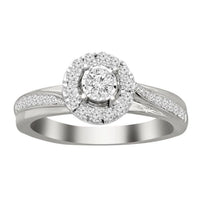 Thumbnail for LADIES RING 1/5 CT ROUND DIAMOND 10K WHITE GOLD
