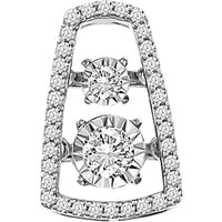 Thumbnail for LADIES PENDANT 1/4 CT ROUND DIAMOND 10K WHITE GOLD 
