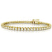 LADIES BRACELET 3 CT ROUND DIAMOND 10K YELLOW GOLD