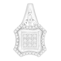 Thumbnail for LADIES PENDANT 1/3 CT ROUND/PRINCESS DIAMOND 10K WHITE GOLD