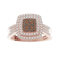 Thumbnail for LADIES RING 1/2 CT ROUND/CHOCOLATE DIAMOND 10K ROSE GOLD
