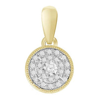 Thumbnail for LADIES PENDANT 1/6 CT ROUND DIAMOND 10K YELLOW GOLD