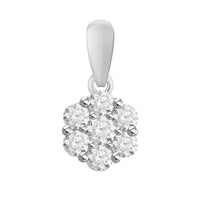 Thumbnail for LADIES PENDANT 1/2 CT ROUND DIAMOND 10K WHITE GOLD