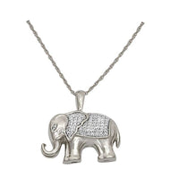 Thumbnail for LADIES PENDANT 1/10 CT ROUND DIAMOND SILVER