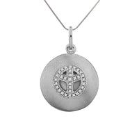 Thumbnail for LADIES PENDANT 1/10 CT ROUND DIAMOND SILVER