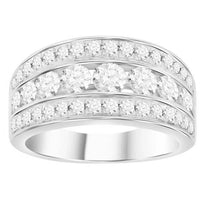 Thumbnail for LADIES BAND 1 CT ROUND DIAMOND 10K WHITE GOLD