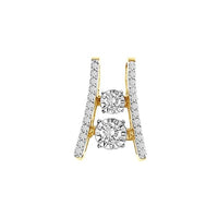 Thumbnail for LADIES PENDANT 1/4 CT ROUND DIAMOND 10K YELLOW GOLD 
