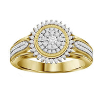 Thumbnail for LADIES LADIES RING 1/3 CT ROUND DIAMOND 10K YELLOW GOLD