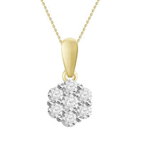 Thumbnail for LADIES PENDANT1/2 CT ROUND DIAMOND 10K YELLOW GOLD