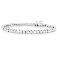 Thumbnail for LADIES BRACELET 2 CT ROUND DIAMOND 10K WHITE GOLD