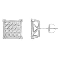 Thumbnail for MEN'S EARRING 1/2 CT ROUND DIAMOND 10K YELLOW GOLD