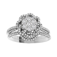 Thumbnail for LADIES BRIDAL RING SET3/4 CT ROUND DIAMOND 14K WHITE GOLD