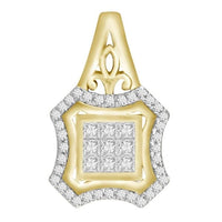 Thumbnail for LADIES PENDANT 1/3 CT ROUND/PRINCESS DIAMOND 10K YELLOW GOLD