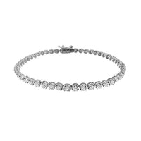 Thumbnail for LADIES BRACELET 2 CT ROUND DIAMOND 14K WHITE GOLD