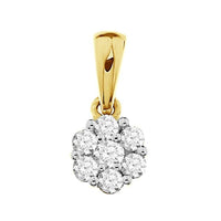 Thumbnail for LADIES PENDANT 1 CT ROUND DIAMOND 10K YELLOW GOLD