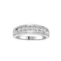 Thumbnail for MEN'S BAND 3/4 CT ROUND DIAMOND 10K WHITE GOLD