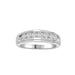 MEN'S BAND 3/4 CT ROUND DIAMOND 10K WHITE GOLD