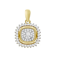 Thumbnail for LADIES PENDANT 1/5 CT ROUND DIAMOND 10K YELLOW GOLD