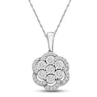 Thumbnail for LADIES PENDANT 1/4 CT ROUND DIAMOND 10K WHITE GOLD