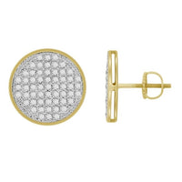 Thumbnail for MEN'S EARRING 1/3 CT ROUND DIAMOND 10K YELLOW GOLD