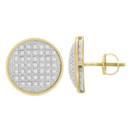 Thumbnail for MEN'S EARRING 1/4 CT ROUND DIAMOND 10K YELLOW GOLD